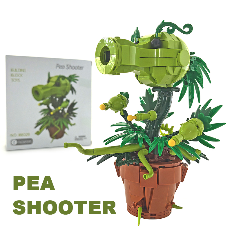 Bonsai Garden Lego - ตัวต่อสร้างสรรค์รูปตัวละครเกม Plants Wars ตัวต่อพีชชูตเตอร์ ต้นบอนไซจำลอง ต้นไม้ในกระถาง