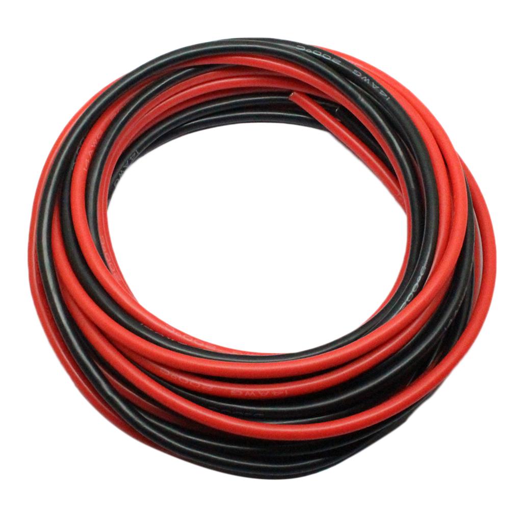 Copper Wire Roll - 2 ม้วน 14 AWG 50 ฟุตสายซิลิโคนสายทองแดงตีเกลียวแบบยืดหยุ่น