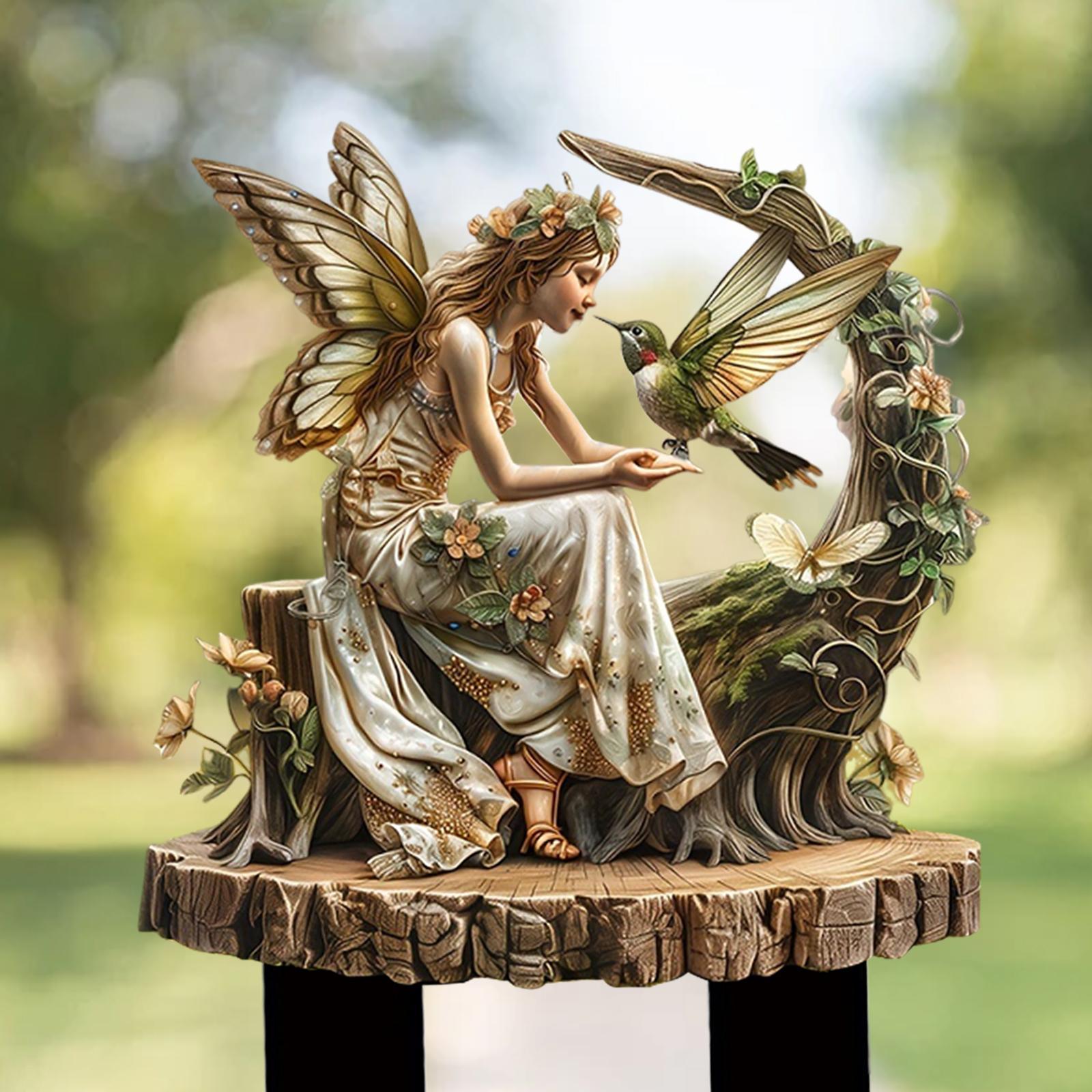 Bonsai Garden Kit - Fairy ตกแต่ง Garden Stake 2D ดอกไม้หม้อตกแต่งป้ายอะคริลิค