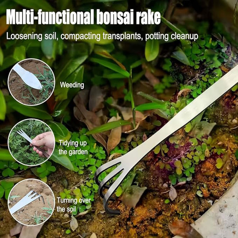 คราดถอนรากสแตนเลสแบบมือถือ สำห - Bonsai Garden Kit บทวิจารณ์และราคา