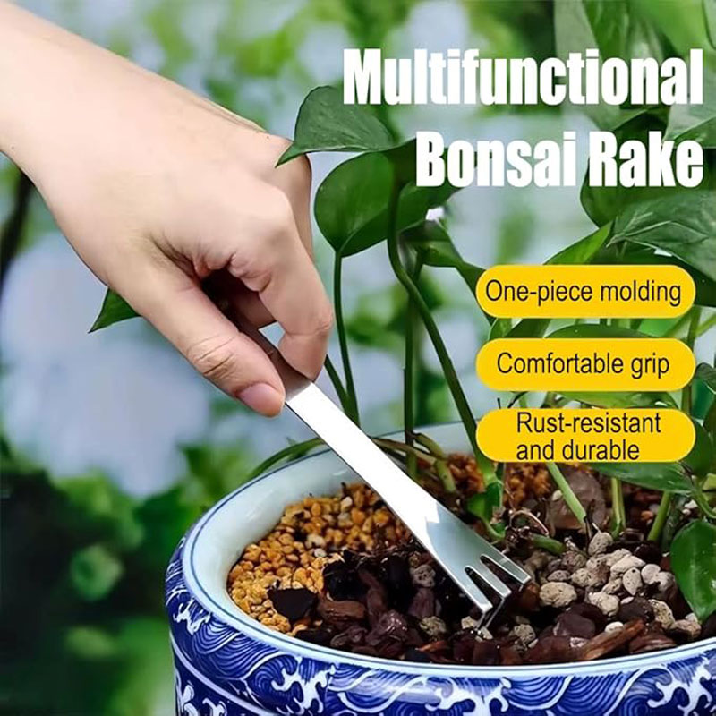 คราดถอนรากสแตนเลสแบบมือถือ สำห - Bonsai Garden Kit บทวิจารณ์และราคา