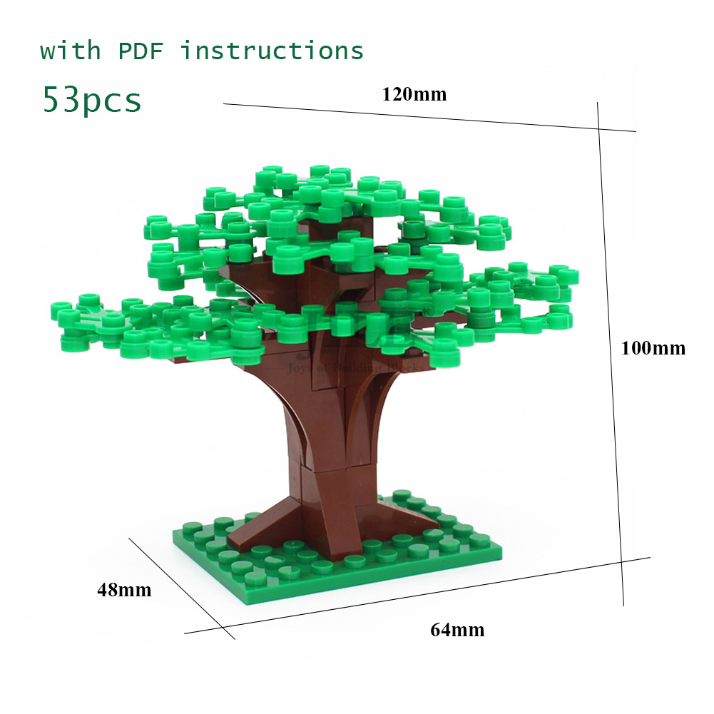 Moc DIY พืชสวนต้นไม้ขนาดเล็ก 9 - Bonsai Garden Lego บทวิจารณ์และราคา