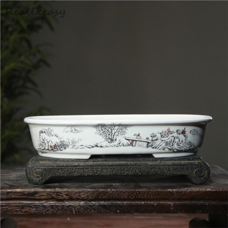 กระถางเซรามิกใส่ดอกไม้สีม่วงขน - Bonsai Garden Kit บทวิจารณ์และราคา
