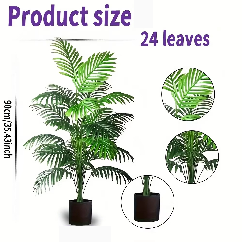 ต้นปาล์มอะรีกาปลอม 24 ใบ ต้นไม - Bonsai Garden Kit บทวิจารณ์และราคา