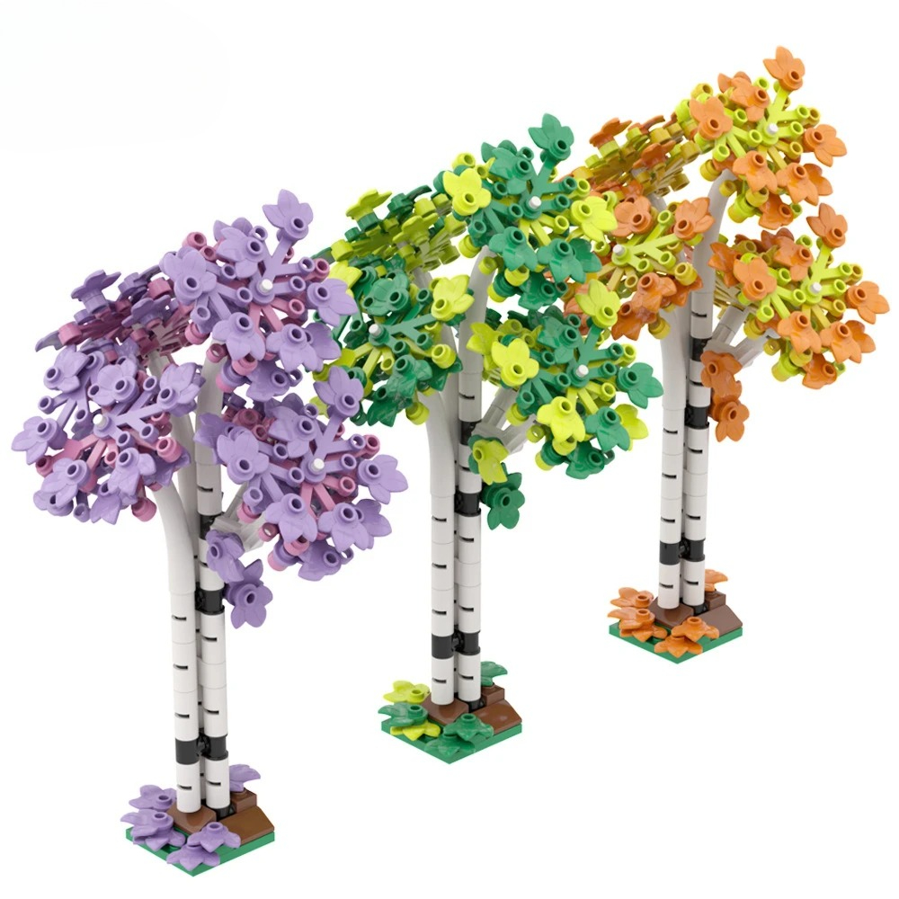 152PCS MOC Building Blocksสวนฟ - Bonsai Garden Lego บทวิจารณ์และราคา