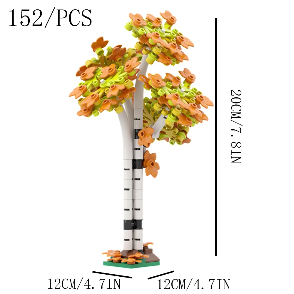152PCS MOC Building Blocksสวนฟ - Bonsai Garden Lego บทวิจารณ์และราคา