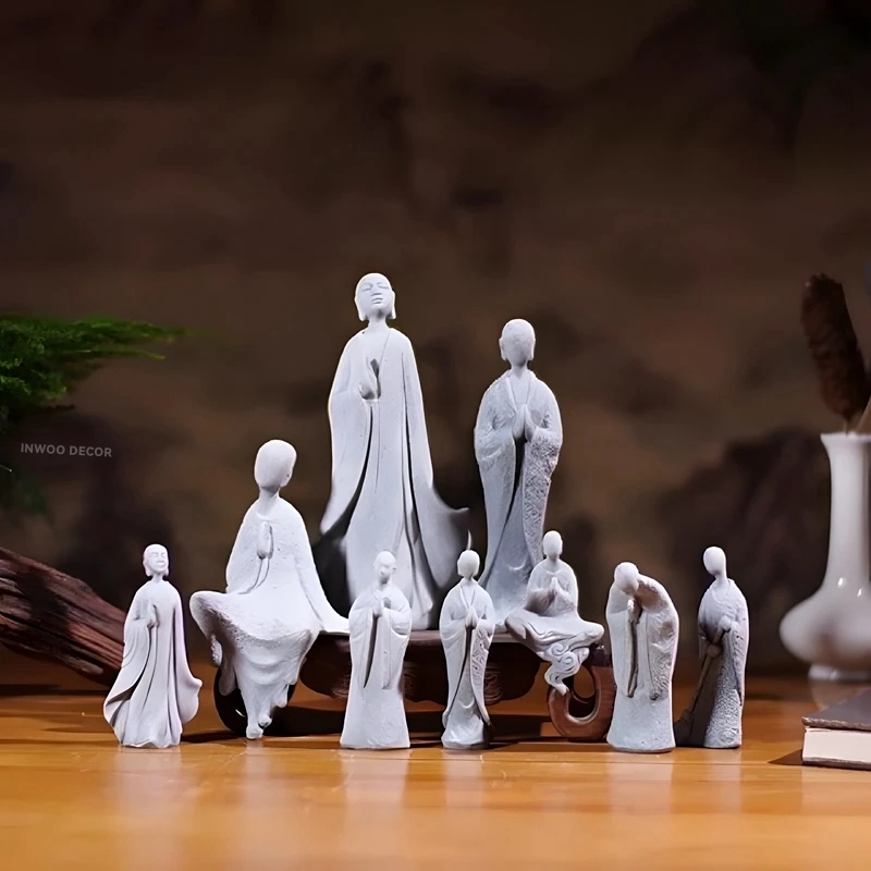 รูปปั้นพระพุทธรูปพระพุทธรูปเล็ - Bonsai Garden Desk บทวิจารณ์และราคา