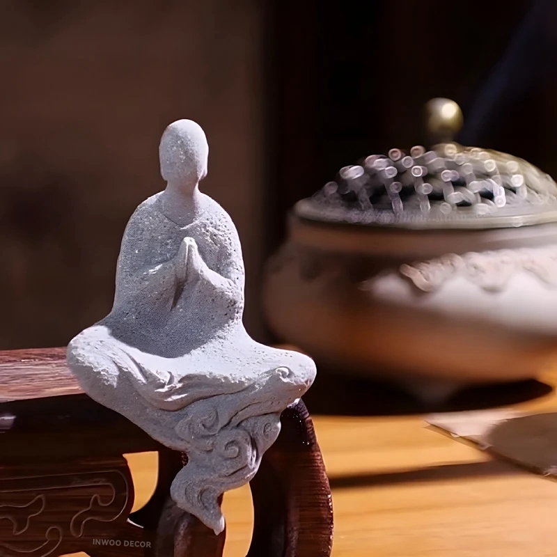 รูปปั้นพระพุทธรูปพระพุทธรูปเล็ - Bonsai Garden Desk บทวิจารณ์และราคา