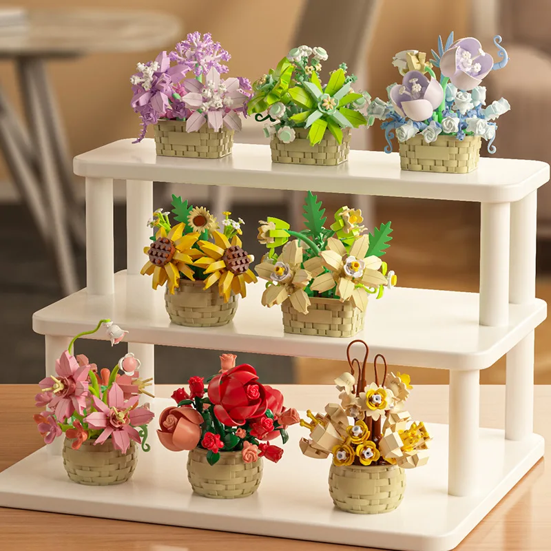 ชุดตัวต่อ DIY MOC ต้นกุหลาบในก - Bonsai Garden Lego บทวิจารณ์และราคา