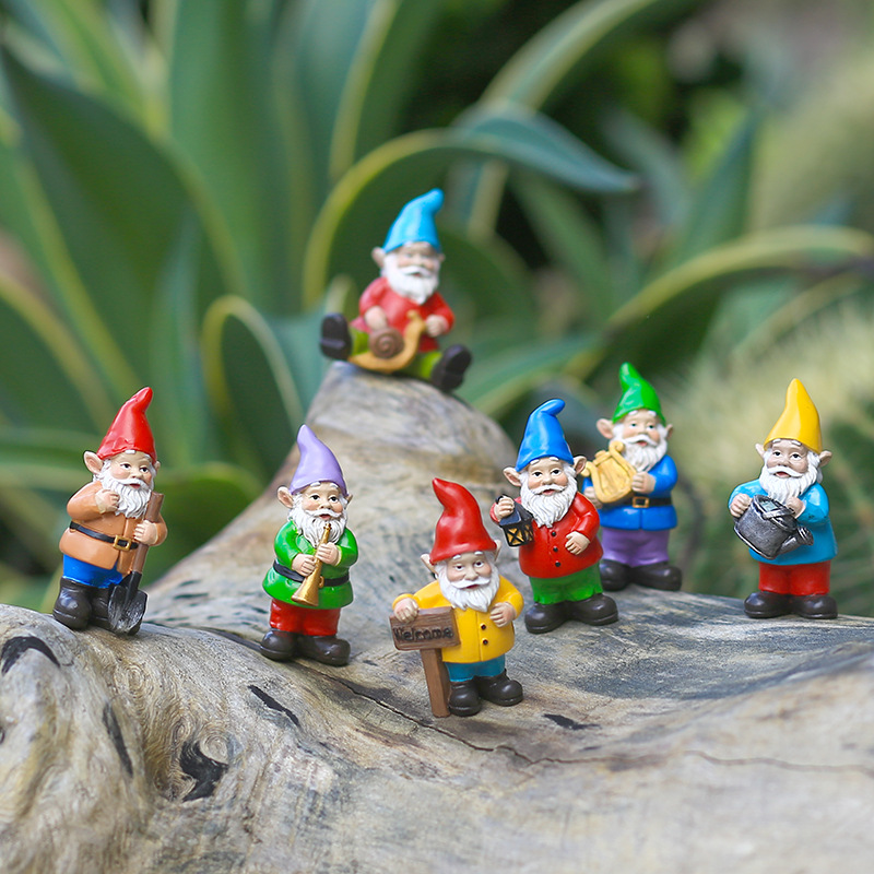 7ชิ้น/เซ็ต Miniature ตลก Gnome - Bonsai Garden Desk บทวิจารณ์และราคา