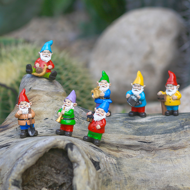7ชิ้น/เซ็ต Miniature ตลก Gnome - Bonsai Garden Desk บทวิจารณ์และราคา
