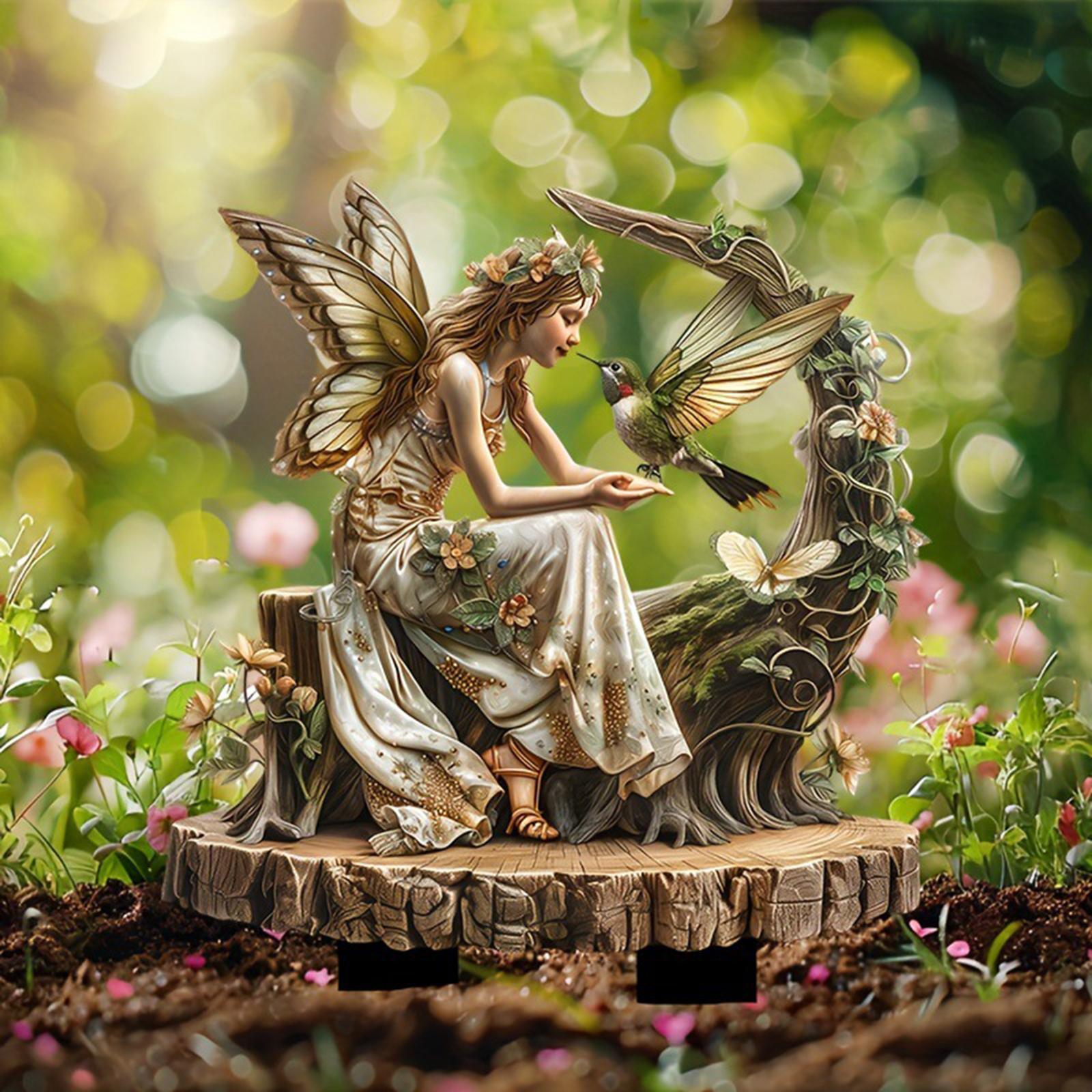 Fairy ตกแต่ง Garden Stake 2D ด - Bonsai Garden Kit บทวิจารณ์และราคา