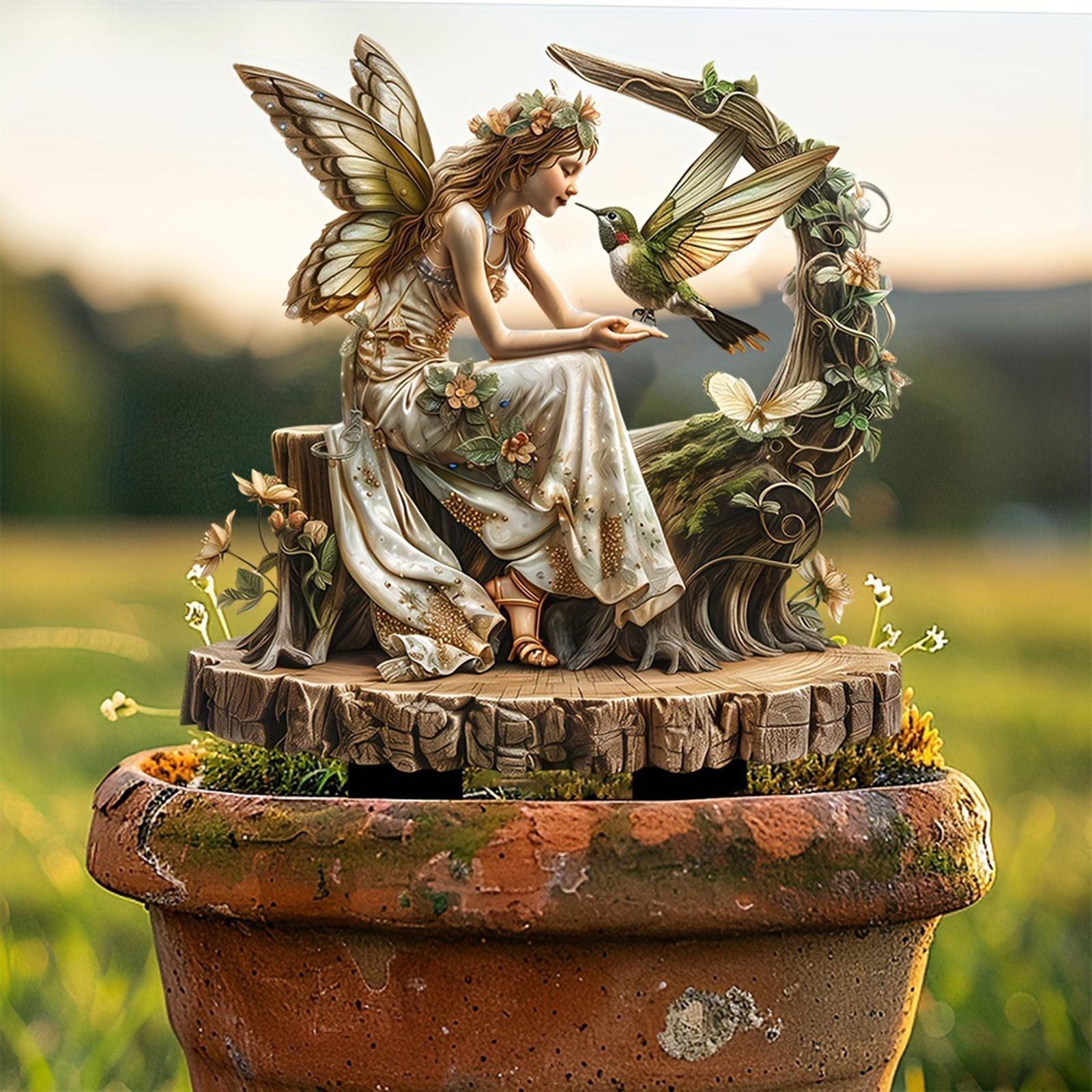 Fairy ตกแต่ง Garden Stake 2D ด - Bonsai Garden Kit บทวิจารณ์และราคา