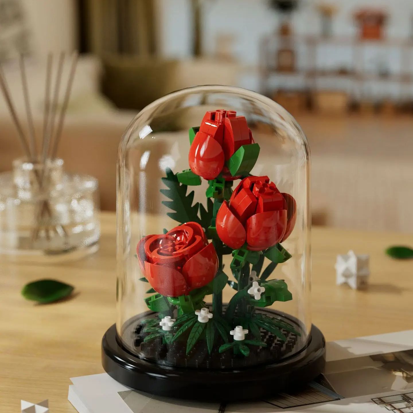 ช่อดอกไม้บอนไซบล็อกตัวต่อพลาสต - Bonsai Garden Lego บทวิจารณ์และราคา