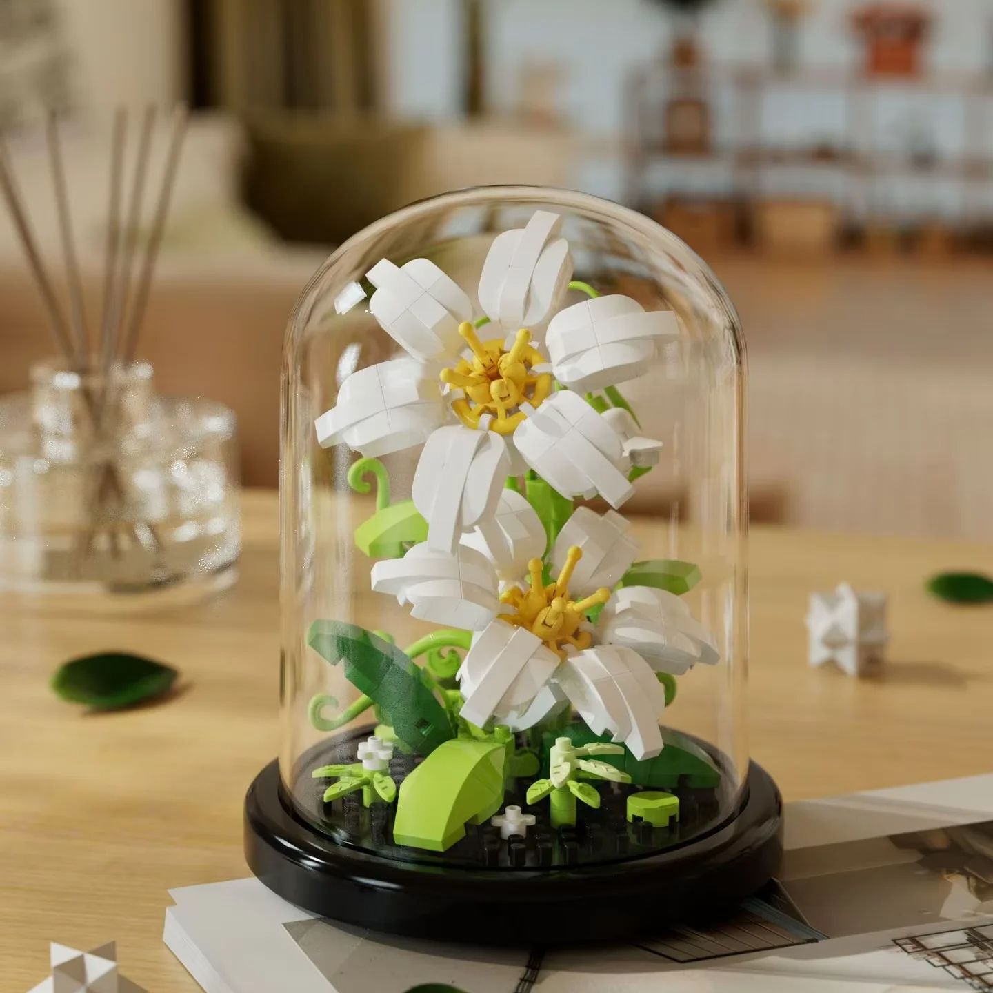 ช่อดอกไม้บอนไซบล็อกตัวต่อพลาสต - Bonsai Garden Lego บทวิจารณ์และราคา